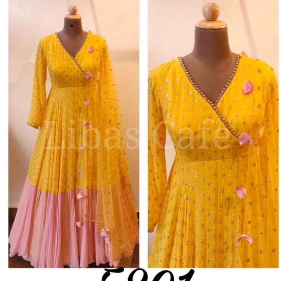Other - Bollywood anarkali suit yellow